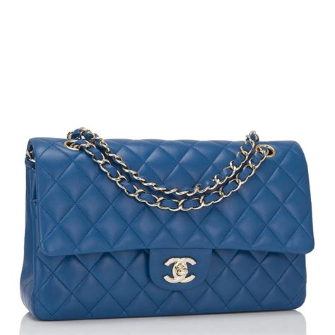 blue chanel handbag|chanel shoulder bag blue.